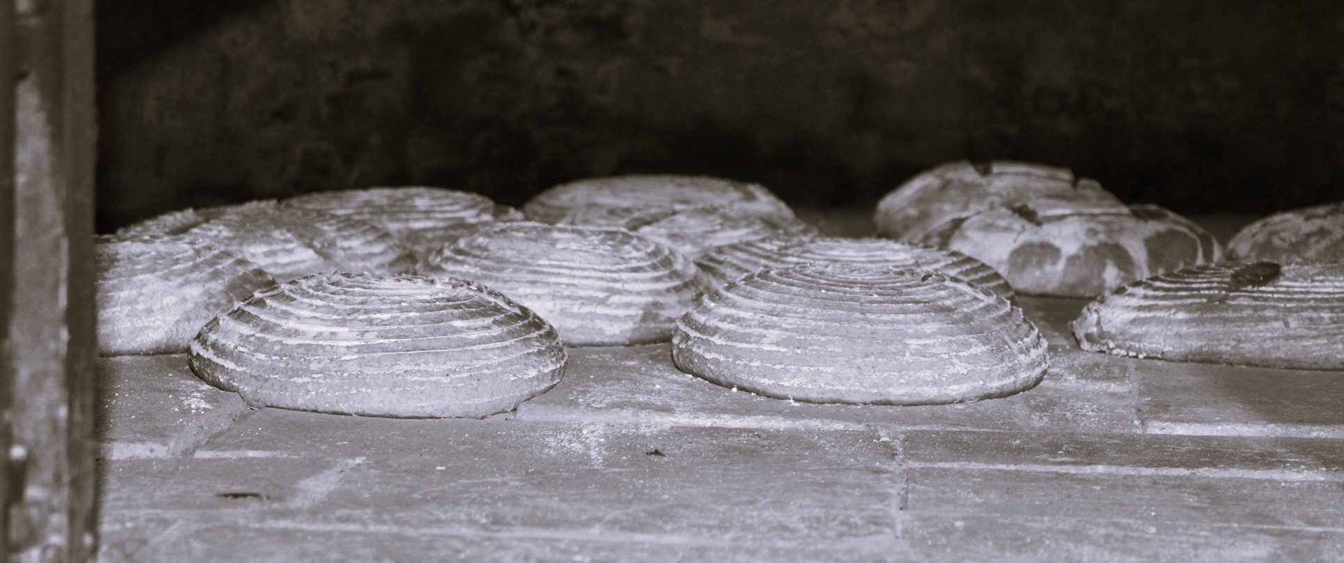 Pains en cuisson dans notre four traditionnel